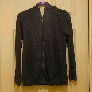 Charcoal zip up sweatshirt